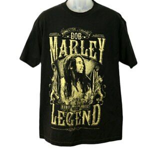 Bob Marley Vintage Jamaica Collection Black Graphic T-Shirt LG